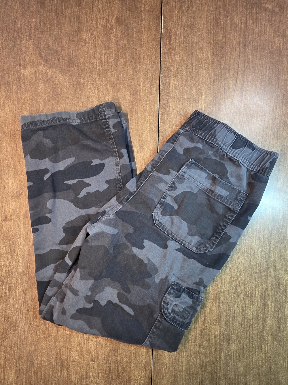 Place Boys Gray Camouflage Jeans - Black & Gray Camo